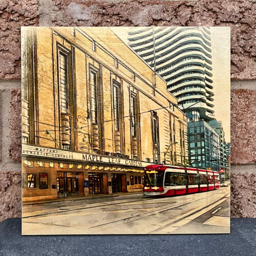 Alternative view of Maple Leaf Gardens Art – Toronto Landmark Wall Art | Alex Pyro
