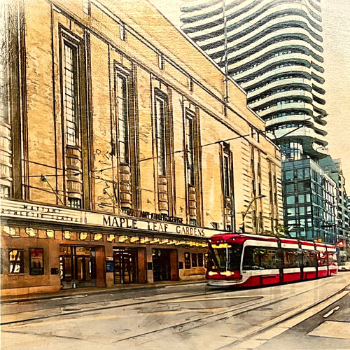 Maple Leaf Gardens Art – Toronto Landmark Wall Art | Alex Pyro